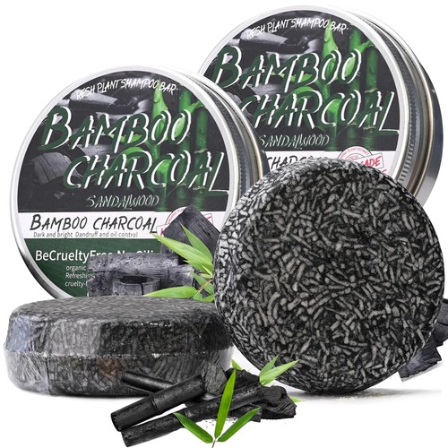 Bamboo charcoal shampoo - bamboo, bar