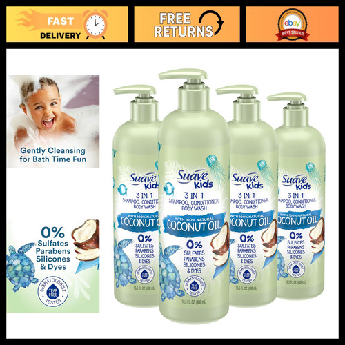 Coconut kids shampoo - 3-in-1,