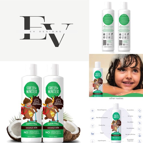 Toxin free kids 1 shampoo - kids, 2-in-1
